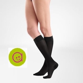 Media de compresion bajo rodilla con dedos