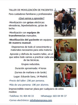 Taller de movilización de pacientes 